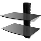 48252 Black Wall Mounted Media Shelf Cd Dvd Glass 822434848252 48252 Black Wall Mounted Media Shelf Cd Dvd Glass 822434848252