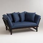 483347 Cost Plus World Market Studio Day Sofa Slipcover Blue Fabric 483347 Cost Plus World Market Studio Day Sofa Slipcover Blue Fabric