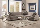 500727 Coaster Tess Sectional With Sleeper In Gray
