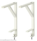 502.510.29 Ekby Tore Ikea New Two Table Top Mount Shelf Brackets White Hard To Find 502.510.29 Ekby Tore Ikea New Two Table Top Mount Shelf Brackets White Hard To Find