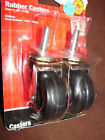 5099049 Black Threaded Ace Package Diameter Stem 2 Casters Mount. " Rubber