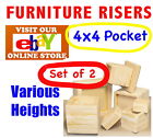 510497339 Top Pocket Furniture Risers Bed Lifters Set Of
