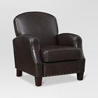 51753520 Threshold New Club Chair With Nailheads Espresso 065857174007 51753520 Threshold New Club Chair With Nailheads Espresso 065857174007
