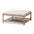 53187794 Baxton Studio Carlotta Square Ottoman Beige 842507111762