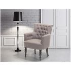 58602 Beliani Tufted Armchair Beige Alesund 7081453782234 58602 Beliani Tufted Armchair Beige Alesund 7081453782234