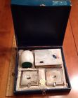 5pieces Set Brown Smoker Cigarette Holder Onyx Marble Lighter White Box Ashtray