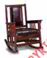 600058 Coaster Home Furnishings Rocking Chair Wood And Leather Rocker Mission Style Den Porch Patio Livingroom 600058 Coaster Home Furnishings Rocking Chair Wood And Leather Rocker Mission Style Den Porch Patio Livingroom