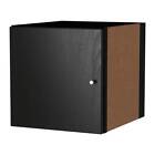 602.781.70 Ikea Kallax Shelf Insert With Door Black Wood New 602.781.70 Ikea Kallax Shelf Insert With Door Black Wood New