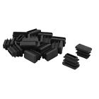 602451883098 Uxcell Plastic Rectangle Tube Inserts Furniture Glides End