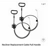 606098857689 Redtagtown Recliner Replacement Cable Pull Handle Ring Sofa 606098857689 Redtagtown Recliner Replacement Cable Pull Handle Ring Sofa