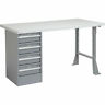 607679 Global Industrial Workbench Square Edge Laminate Top Leg