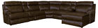 62053-1166-9 62056-1166-9 2057-1166-9 2058-1166-9 Catnapper Ashton Power Headrest Lay Flat Sectional Set In Chocolate