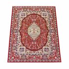 62920 The Renovators Supply Rectangular Area Rug Red Silk 096962396411