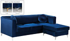 660navy-sectional Meridian Furniture Eliana Velvet Reversible Sectional In Navy 660navy-sectional Meridian Furniture Eliana Velvet Reversible Sectional In Navy