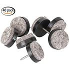 661757093044 Pcs Black Round Heavy Duty Felt Pad For