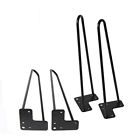 671423836035 Te Deum Satin Black Hairpin Legs Set Of