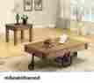 701458 Coaster Rustic Solid Wood Country Style Wheeled Coffee Table Alloy Steel Caster Wheels 701458 Coaster Rustic Solid Wood Country Style Wheeled Coffee Table Alloy Steel Caster Wheels