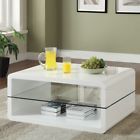 703268 Coaster Modern White Coffee Table Glossy Rectangular One 611051122766 703268 Coaster Modern White Coffee Table Glossy Rectangular One 611051122766