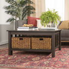 755674 Coffee Table With Storage Two Totes Living Room Furniture Espresso 755674 Coffee Table With Storage Two Totes Living Room Furniture Espresso