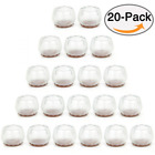 799460562233 Auspa Chair Leg Caps Silicone Floor Protector Round