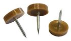 8006 1 4 High Light Brown Plastic Round Tack-on Furniture Glide Bag Of 100 848784026683