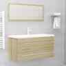 804857 Vidaxl Piece Bathroom Furniture Set Sonoma Oak Chipboard 720286243336