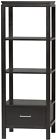 84025blk-01-kd-u Yozos Television Stands Entertainment Centers Sutton Black Media Tower Home Or 753793802190