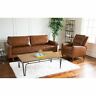 843449115719 Abbyson Holloway Mid Century Leather Sofa And Recliner 843449115719 Abbyson Holloway Mid Century Leather Sofa And Recliner