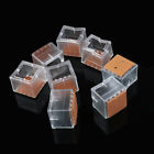 889736438871 Unbranded Square Silicone Chair Leg Caps Feet Pads