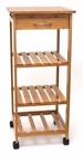 8914 Lipper Inc International Bamboo Space Saving Cart Trolley 026914891404 8914 Lipper Inc International Bamboo Space Saving Cart Trolley 026914891404