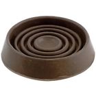 9077 Shepherd Hardware Brown Round Cushioned Rubber Caster Cups 052088064368
