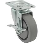 9736 Shepherd Hardware Thermoplastic Swivel Plate Caster With Brake 039003097366 9736 Shepherd Hardware Thermoplastic Swivel Plate Caster With Brake 039003097366