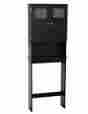 9820chbb 043197132635 Zenna Home Bathroom Spacesaver Espresso Frosted Glass