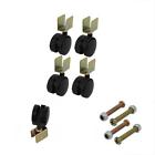 A17051600ux0460 Dia Wheel Bracket Swivel Brake Caster Black For Crib