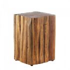 Accent Plus Nature-inspired Unique Block Of Wood Side Table Seat Stool Nib Heavy 849179028046 Accent Plus Nature-inspired Unique Block Of Wood Side Table Seat Stool Nib Heavy 849179028046