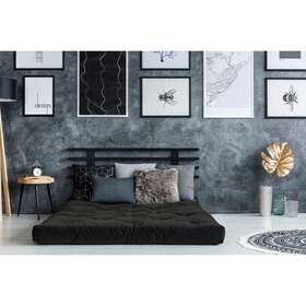 Ajd Home 810035781498 8 Inch Microsuede Double Poly Single Foam Futon Black Full Ajd Home 810035781498 8 Inch Microsuede Double Poly Single Foam Futon Black Full