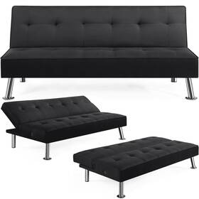 Td01gv0001 Alden Design Modern Fabric Convertible Futon With Usb 3 Positions Space Saving Sofa Bed Black Td01gv0001 Alden Design Modern Fabric Convertible Futon With Usb 3 Positions Space Saving Sofa Bed Black