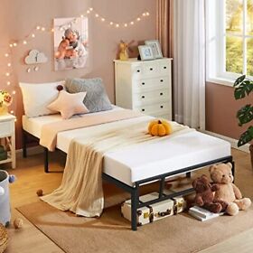 Alecono 14 Inch Metal Platform Bed Frame With No Box Spring Needed Twin Alecono 14 Inch Metal Platform Bed Frame With No Box Spring Needed Twin