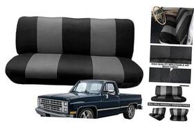 Zfn0143 Amaryhllis Custom-fit Bench Seat Covers Replace For Chevy 1973-1999 C/k Series Black&grey Zfn0143 Amaryhllis Custom-fit Bench Seat Covers Replace For Chevy 1973-1999 C/k Series Black&grey