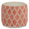 Axcpf-77-co Simpli Home Edgeley Boho Round Pouf In Coral 840469088238 Axcpf-77-co Simpli Home Edgeley Boho Round Pouf In Coral 840469088238
