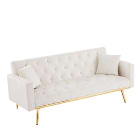 Bestcosty 921047417203 Futon Folding Couch With Velvet Metal Leg White Chair Bestcosty 921047417203 Futon Folding Couch With Velvet Metal Leg White Chair