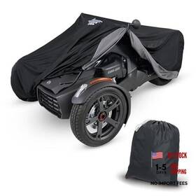 Big Bike Parts 4-474bc Can-am Ryker Full Motorcycle Cover With Heat Shield And Expandable Pouch