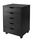 20519 Black Drawers Winsome Closet Office Halifax 5 Cabinet 20519 Black Drawers Winsome Closet Office Halifax 5 Cabinet