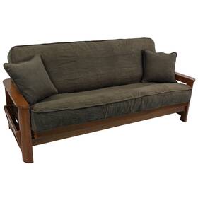 9682-cd-ms-gy Blazing Needles 9 Inch Double Corded Full Futon Cover Set With Throw Pillows 9682-cd-ms-gy Blazing Needles 9 Inch Double Corded Full Futon Cover Set With Throw Pillows