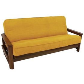 Blazing Needles 9687-cd-ms-lm 8 To 9 In. Microsuede Corded Futon Cover Lemon Blazing Needles 9687-cd-ms-lm 8 To 9 In. Microsuede Corded Futon Cover Lemon