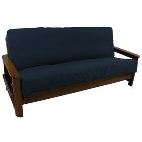 9687-tw-nv Blazing Needles Solid Twill 8 To 9-inch Full Futon Cover - Navy 9687-tw-nv Blazing Needles Solid Twill 8 To 9-inch Full Futon Cover - Navy