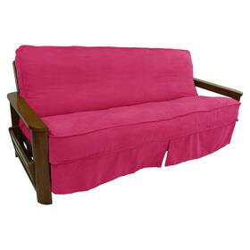 W9y-bnl-9670-cd-ms-bb Blazing Needles Solid Microsuede Double Corded 8in To 9in Futon Slipcover W9y-bnl-9670-cd-ms-bb Blazing Needles Solid Microsuede Double Corded 8in To 9in Futon Slipcover