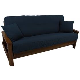 W9y-bnl-9682-tw-nv Blazing Needles Solid Twill 8in To 9in Futon Cover Set With 2 Throw Pillows W9y-bnl-9682-tw-nv Blazing Needles Solid Twill 8in To 9in Futon Cover Set With 2 Throw Pillows