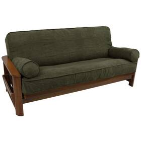 W9y-bnl-9684-cd-ms-hg Blazing Needles Solid Microsuede Double Corded 8in To 9in Futon Cover Set W9y-bnl-9684-cd-ms-hg Blazing Needles Solid Microsuede Double Corded 8in To 9in Futon Cover Set