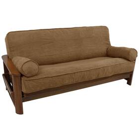W9y-bnl-9684-cd-ms-sb Blazing Needles Solid Microsuede Double Corded 8in To 9in Futon Cover Set W9y-bnl-9684-cd-ms-sb Blazing Needles Solid Microsuede Double Corded 8in To 9in Futon Cover Set